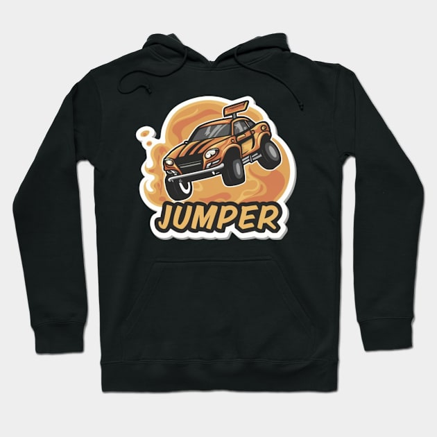 Jumper Racing Car Hoodie by Abeer Ahmad